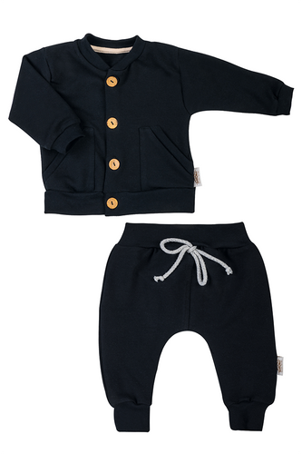 11196JB Бебешки анцуг Makoma "Joy Black", черен