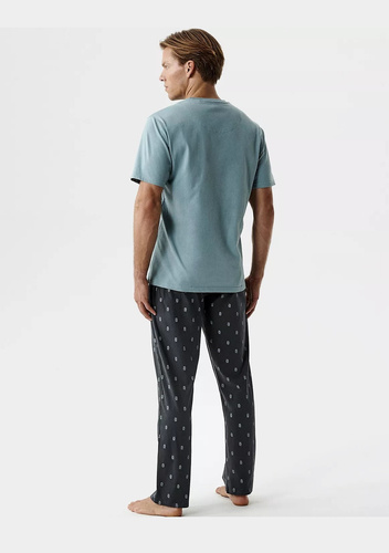 Мъжка пижама Atlantic NMP-403 памук, мека, къс ръкав, свободна