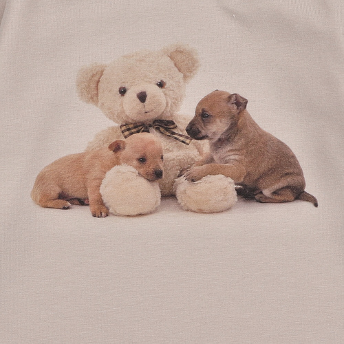 KAR-3005 Блуза с дълъг ръкав Lagarto Verde за момичета, бежова – стилна, памучна, полско производство