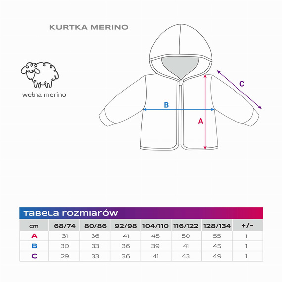 Детско яке от мериносова вълна Eevi - тъмносиньо, дишащо и меко