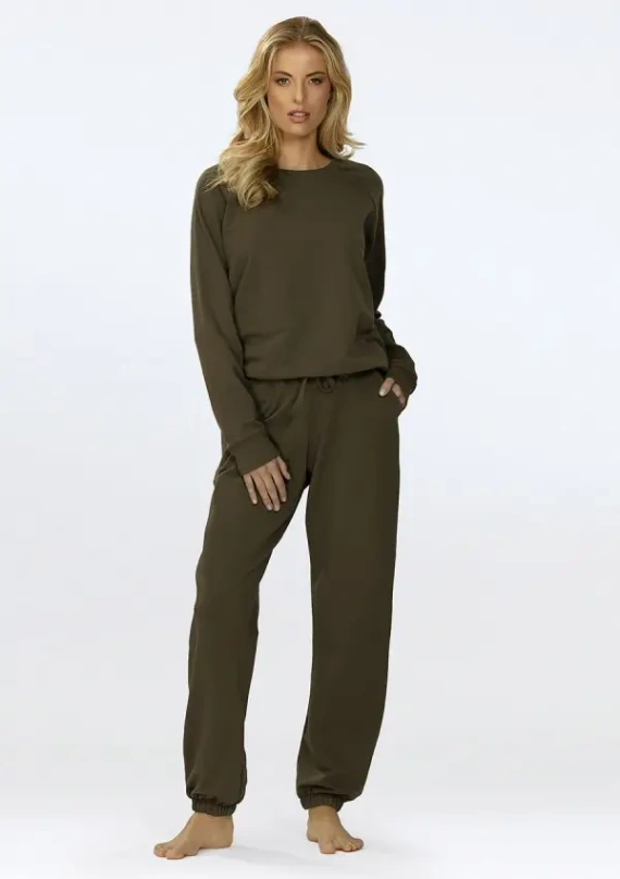 Дамски спортен комплект Wenezja Dkaren – блуза и панталони, памук