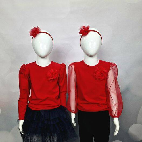 Rossa I Детска блуза с дълъг ръкав Bambarillo червена