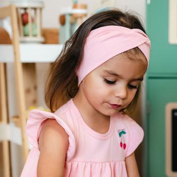 Детска лента за коса момиче Eevi Cherry памук еластична