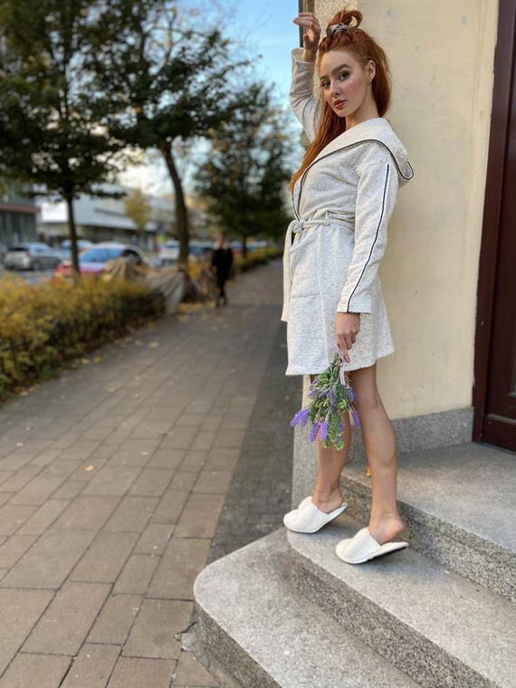 414 Дамски халат Gianna Forex - меланж