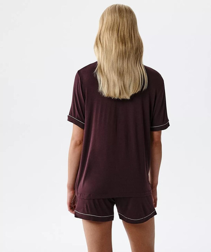 Дамска пижама Atlantic NLP-496 модал с копчета и къси панталони комфорт