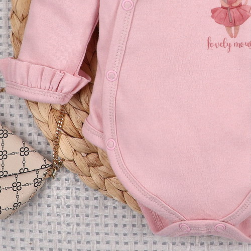 Боди Nini Little Mouse 100% органичен памук, произведено в Полша