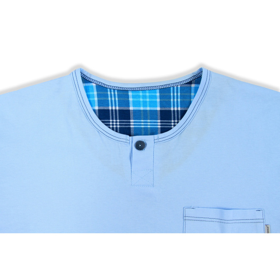 2629/13 Мъжка пижама, къс ръкав, къс панталон Sesto Senso син