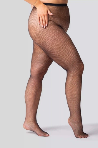 Мрежести чорапогащи Rete Queen Size – черни, с малка мрежа, елегантни и удобни