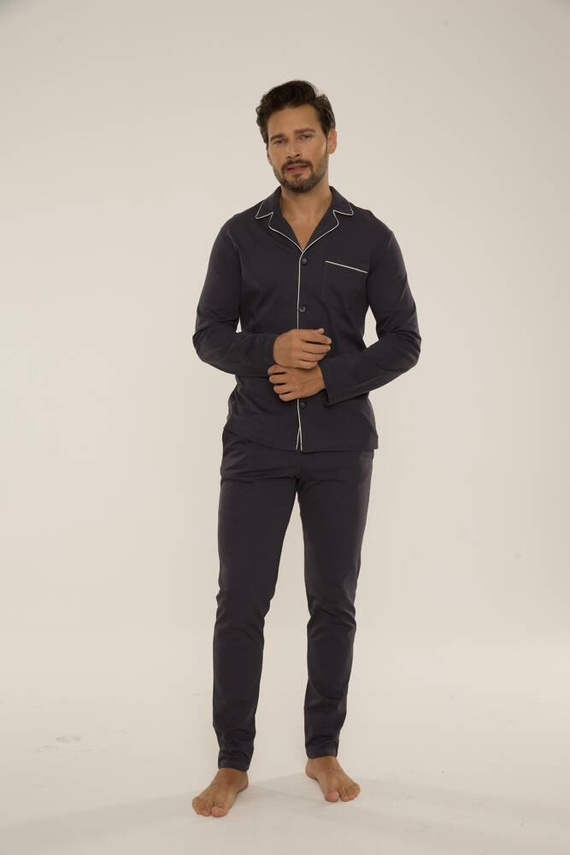 729 Norberto Мъжка пижама De Lafense - графит