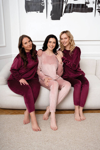 Дамски комплект Akara Italian Fashion - прахово розово 