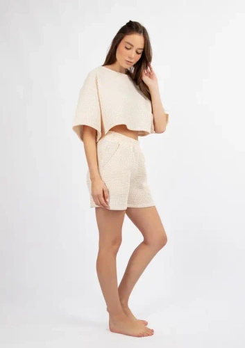 DK-K-W01 Дамски комплект Dkaren - екрю