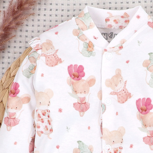 Бебешки гащеризон  Little Mouse Nini 100% органичен памук – за новородени