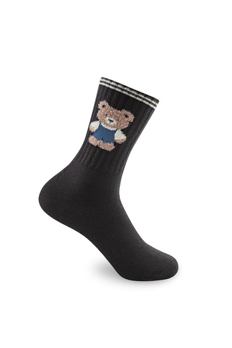 Be Snazzy SK-136 дамски чорапи Мечета черни зимни меки без стягане