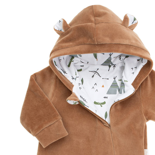 141294 Кадифена клоун с подплата Никол - кафява