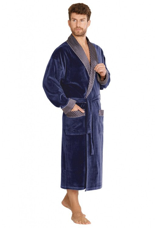 773 Мъжки форекс халат за баня Bonjour - деним