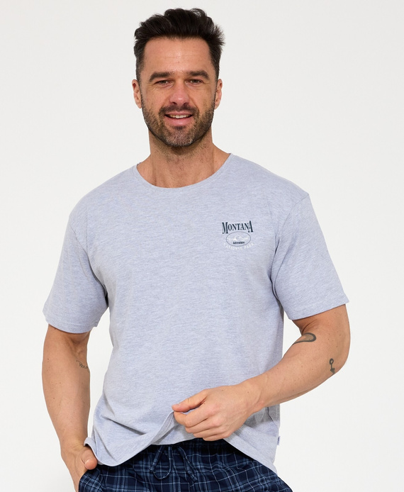 Мъжка пижама Cornette 328/214 Montana 3 сива 100% памук