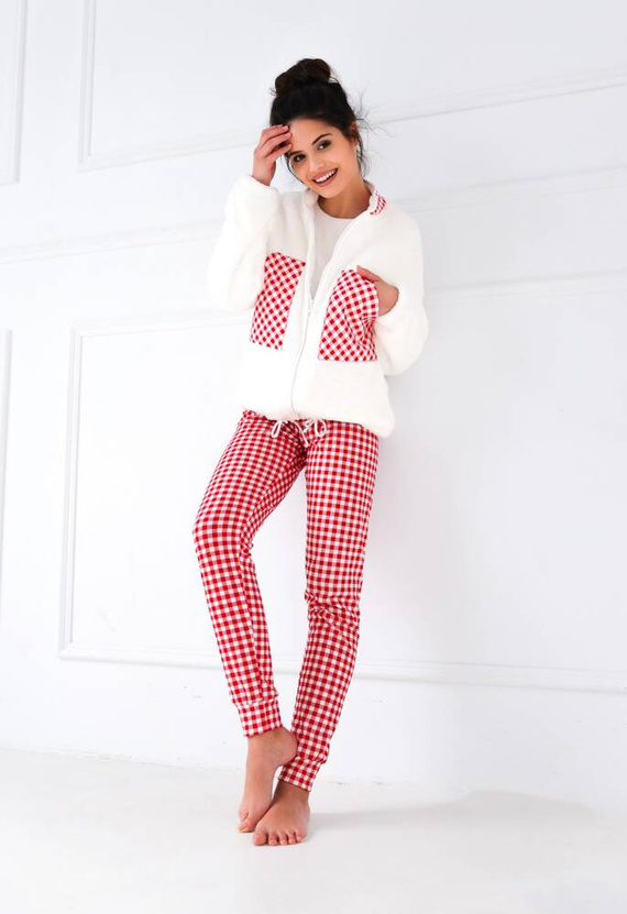 Перфектна блуза за жени Sensis - кремаво-червена