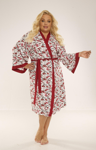 468/473 Mia Дамски халат за обличане Plus Size Forex - бордо