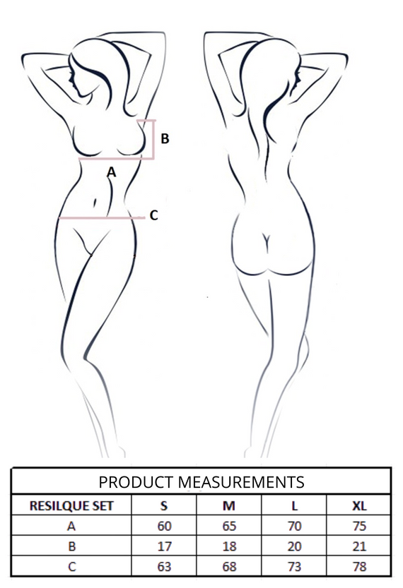 Комплект Resilque White Passion white – елегантен комплект дамско бельо