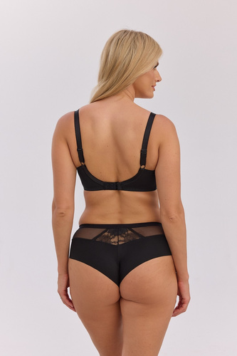 Сутиен semi soft Gaia BS 1358 Claire за голям бюст бял/мока дантела SS10