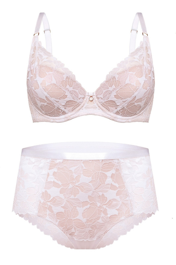 Дамски високи бикини Hanna DW56 Nipplex с дантела, пълен и удобен крой