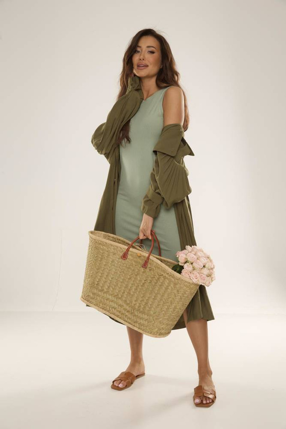 707 Freya Дамска рокля De Lafense - грах