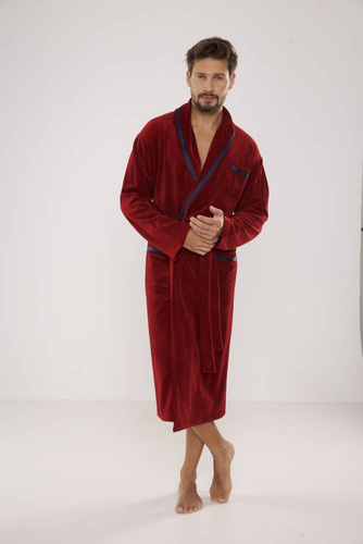 666 Роналдо мъжки халат De Lafense - бордо