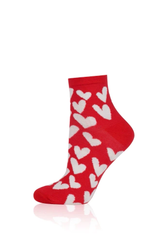 S172Z Evora Чорапи Италианска мода - червени 