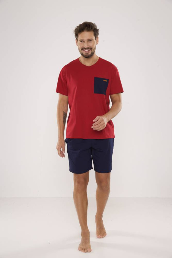 646 Kevin Мъжка пижама De Lafense - бордо