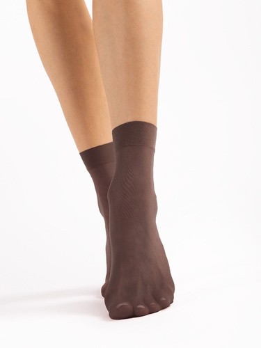 Дамски чорапи Fiore C 1100 Maja 15 den гладки lycra 2 чифта mocca