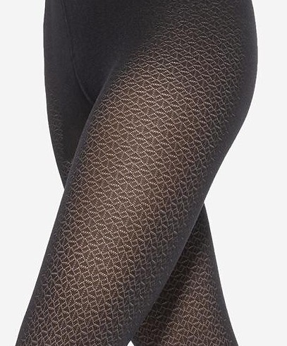 Loretta 159 Дамски чорапогащник Gatta - шарени, 50 den, мат - nero