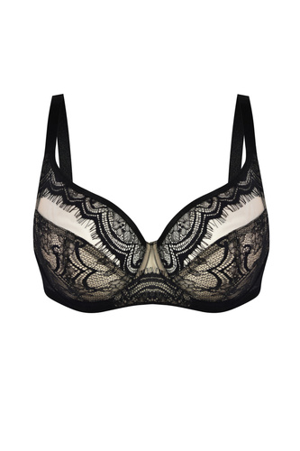 Mediolano Exclusive Soft 19257 Черен дантелен мек сутиен
