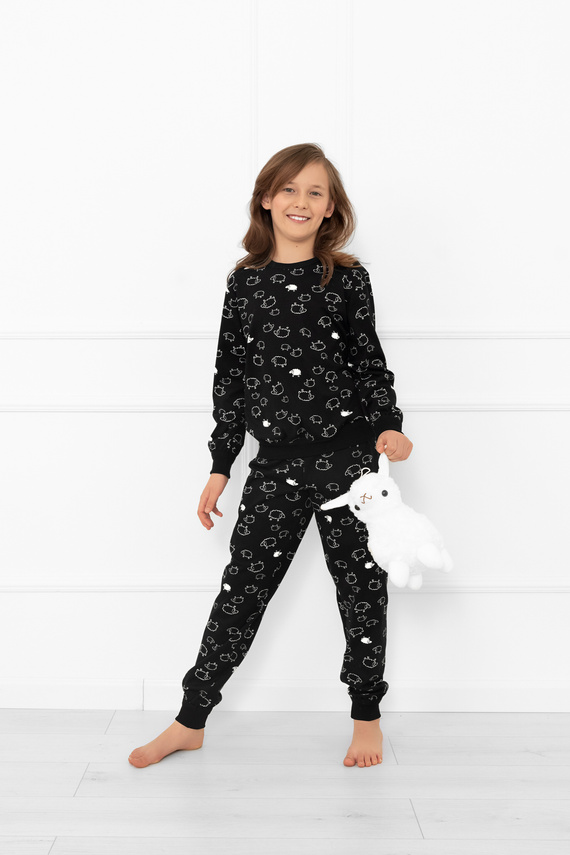 Детска пижама Wito - MEGA SOFT памук, овча кожа, дълъг ръкав и панталон Италианска мода 