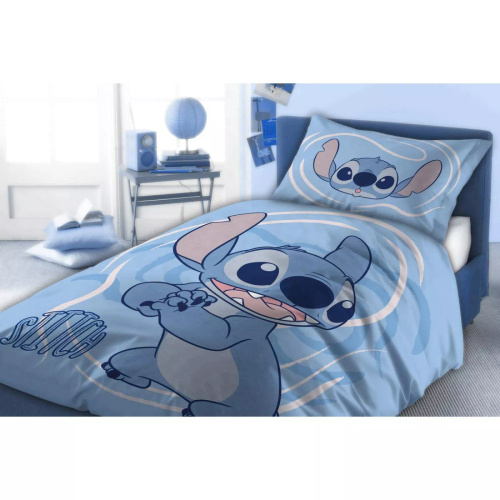 Детско спално бельо Lilo i Stitch Faro 100x135 памук + калъфка 40x60