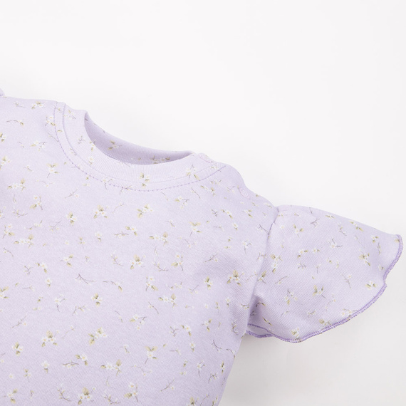 Блуза с къс ръкав Meadow Eevi - лилава