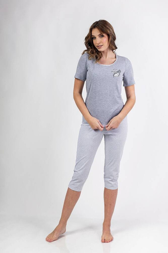 687 Дамска пижама Regina - сива