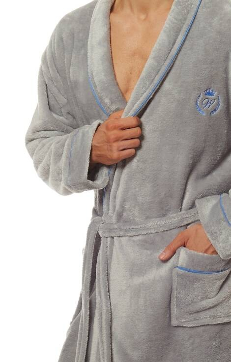 2111 Luca Мъжки халат L&L - сив