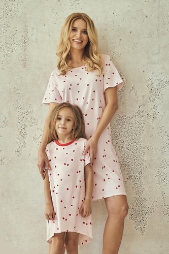 Детска нощница Maia 3546 Taro – памучна, къс ръкав, цветен десен