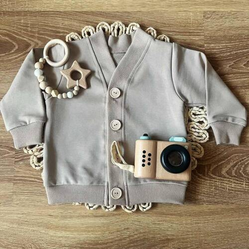 MD012 Бебешка жилетка Mamatti - бежова