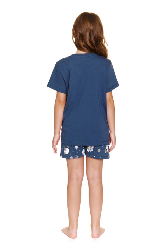 7205 Унисекс детска пижама Doctor Nap "Cat club" - наситено синя
