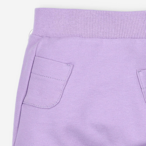 ABN-4517/LIL Спортни панталони Nini от органичен памук с джоб лилак