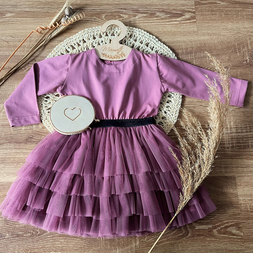 SW053 Рокля с дълъг ръкав Mamatti