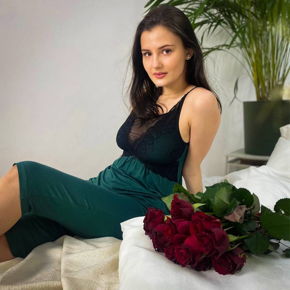 485 Artemise Forex нощница без презрамки - зелена