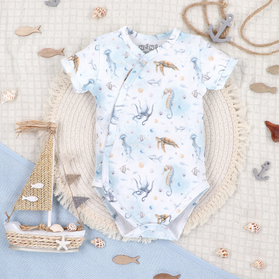 ABN-5443 Боди с къс ръкав Sea Of Joy Nini – органичен памук, за бебета