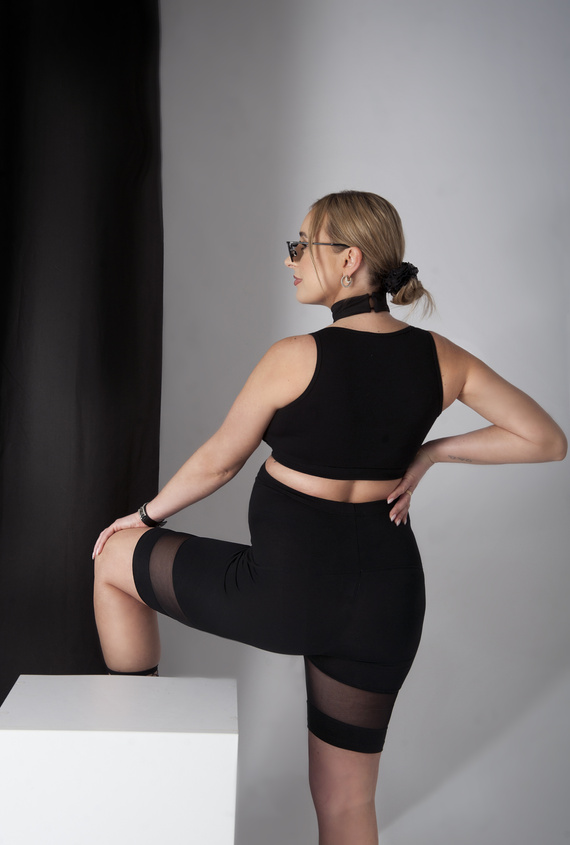 2233 Rebeca Legginsy ciążowe Teyli czarny  