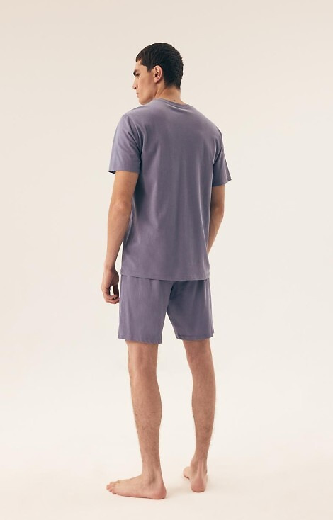 42626 Премиум мъжка пижама Daft Henderson - стоманено синя