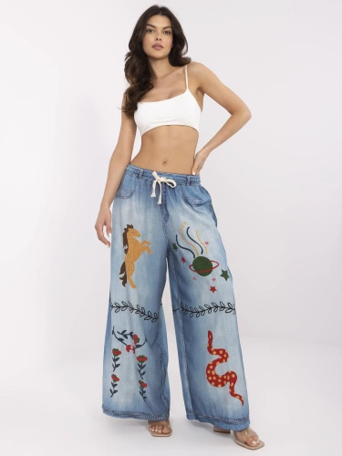 DHJ-SP-19183-9.54 Дамски панталон Paris blue