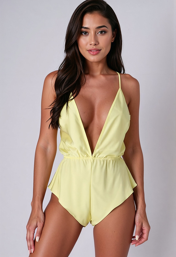 Sensie Body Lemon Passion Yellow – Елегантен дамски боди