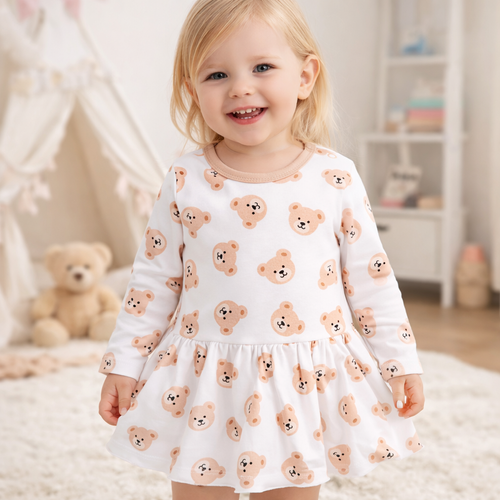ABN-5362 Рокля от органичен памук Sweet Bears Nini