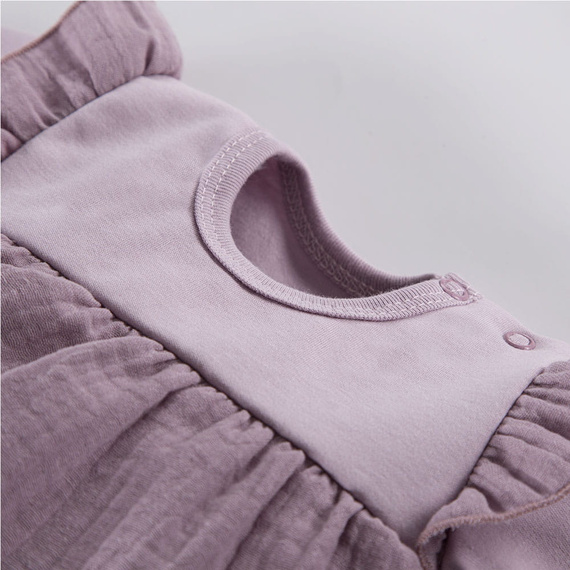 Botanic Sukienko-body z krótkim rękawem Eevi - wrzos